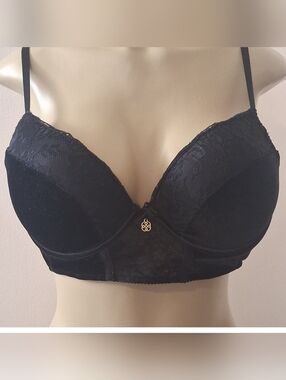 Daisy Fuentes Lace Velvet Bra 38C Bra Adjustable Straps